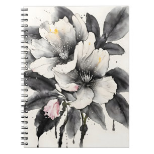 Darwins Pantoffel - Aquarellblumen Notizblock