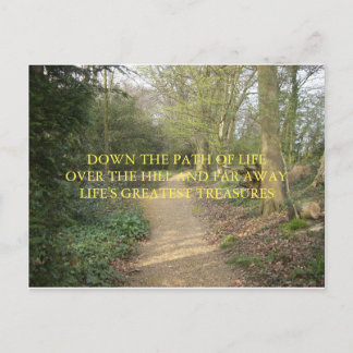 DARWIN'S THINKING PATH HAIKU POSTCARD POSTKARTE