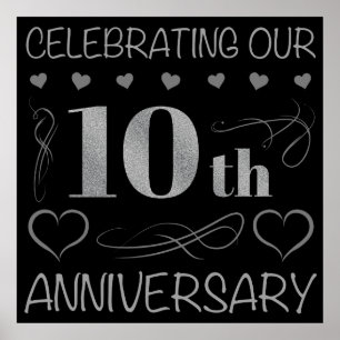Das 10-jährige Jubiläum Poster