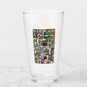 Das 188 Logo- und Poster-Pint-Glas Glas