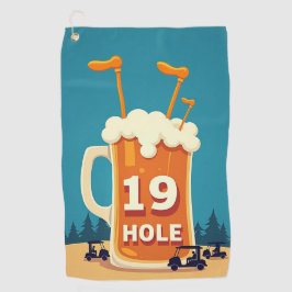 Das 19. Loch: Ein Golfer-Rückzug Golfhandtuch