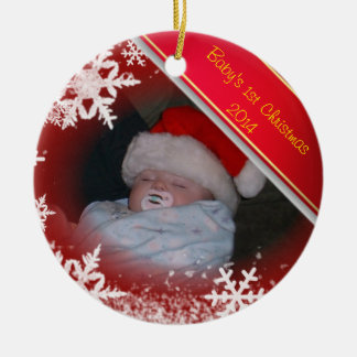Das 1. Weihnachten des Babys Keramikornament