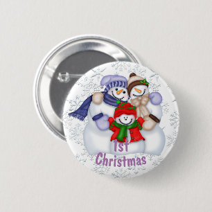Das 1. Weihnachten des niedlichen Button