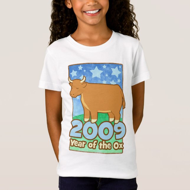 Das 2009 Kinderjahr des Ochsen scherzt Baby - T-Shirt (Vorderseite)