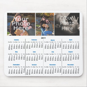 Das 2011 Kalender-kundenspezifische Foto Mousepad