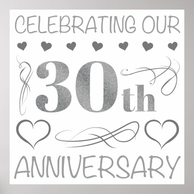 Das 30-jährige Jubiläum Poster (Vorne)