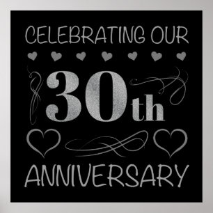 Das 30-jährige Jubiläum Poster