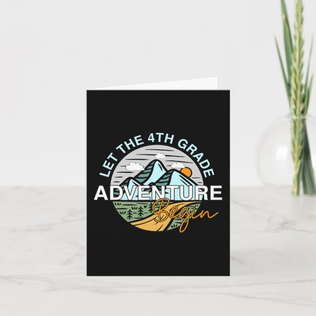 Das 4. Abenteuer lasse wieder Spaß Karte (Vorderseite)