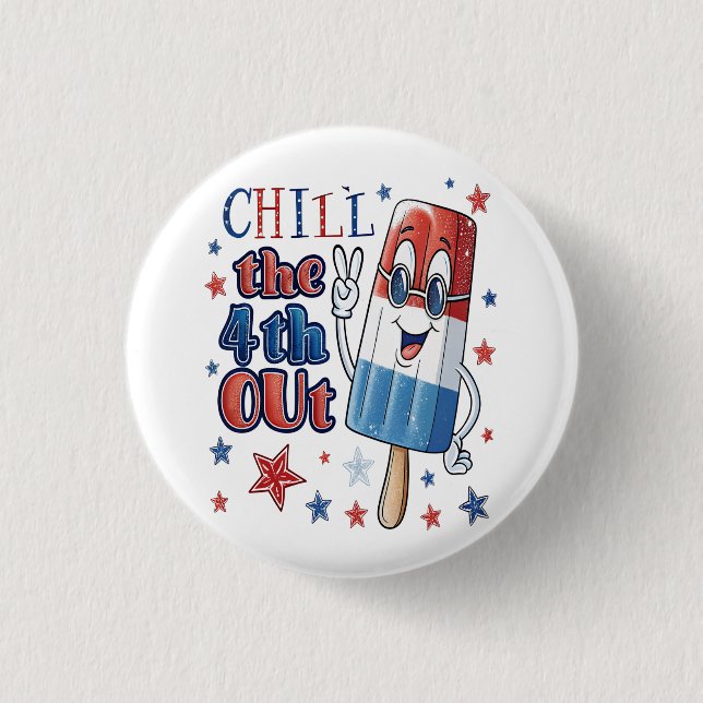 Das 4. Loch: Patriotic Popsicle Button (Vorderseite)