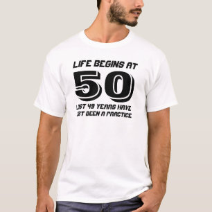 Das 50. Geburtstag beginnt mit 50 T-Shirt