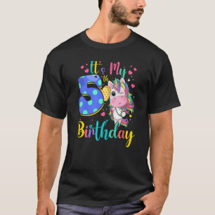 Das 5. Geburtstag Einhorn 5 Jahre alte Mädchen Out T-Shirt