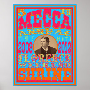 Das 5. jährlichen des Mekka Shriners Poster