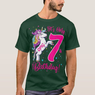 Das 7-jährige Einhorn-Outfit für Kleinkinder T-Shirt