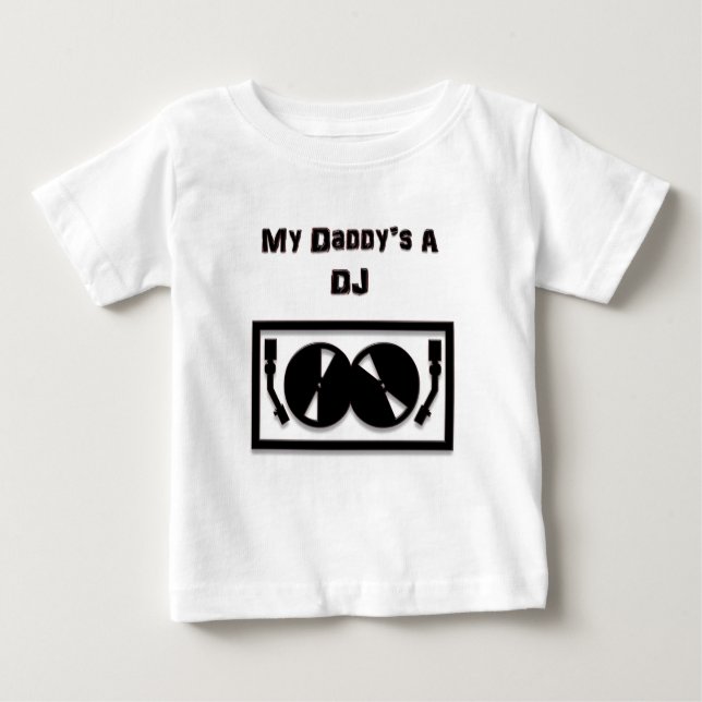 Das A DJ meines Vatis Baby T-shirt (Vorderseite)