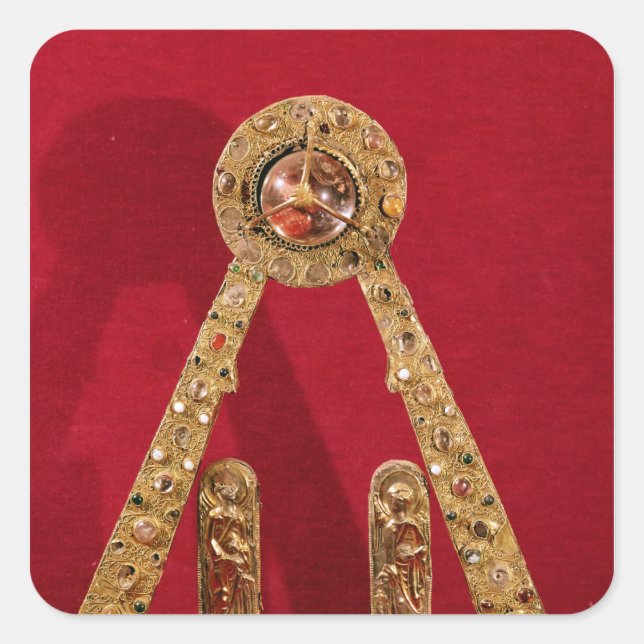 Das A von Charlemagne Quadratischer Aufkleber (Vorderseite)