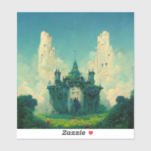 Das abandoned Chateau Fantasy Sci-Fi Aufkleber