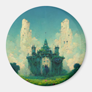 Das abandoned Chateau Fantasy Sci-Fi Magnet