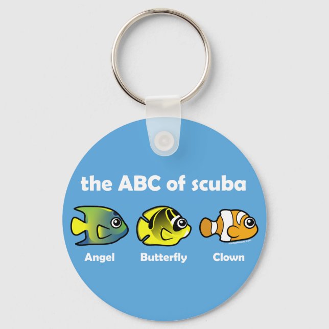 Das ABC von Scuba Schlüsselanhänger (Vorderseite)