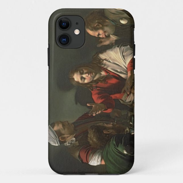 Das Abendessen bei Emmaus, 1601 (Öl und Tempera) Case-Mate iPhone Hülle (Rückseite)