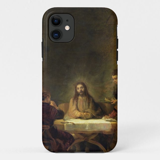 Das Abendessen bei Emmaus, 1648 (Öl auf Platte) Case-Mate iPhone Hülle (Rückseite)