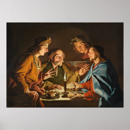 "Das Abendessen bei Emmaus" Poster