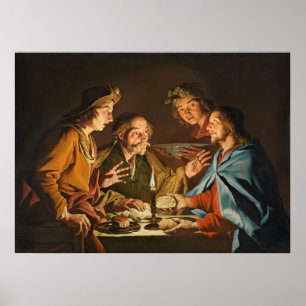"Das Abendessen bei Emmaus" Poster