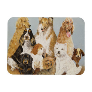 Das Abendessen der Hunde Magnet