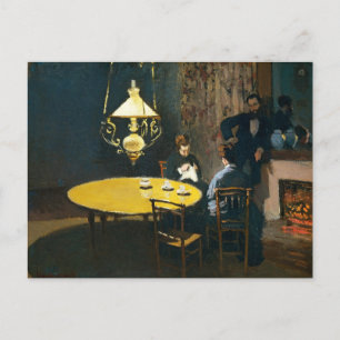 Das Abendessen, ein Innen-Claude Monet Postkarte