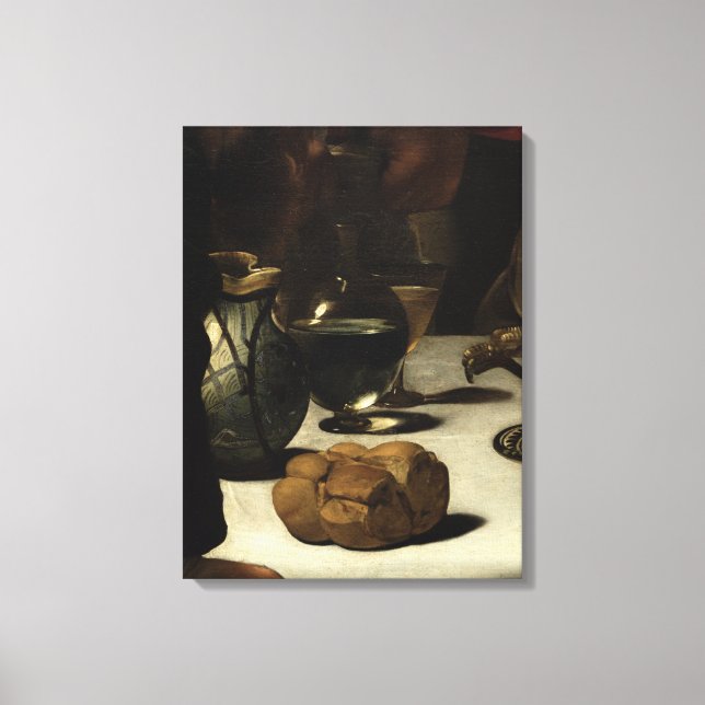 Das Abendessen im Emmaus, 1601 Leinwanddruck (Vorderseite)