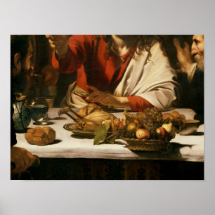 Das Abendessen im Emmaus, 1601 Poster