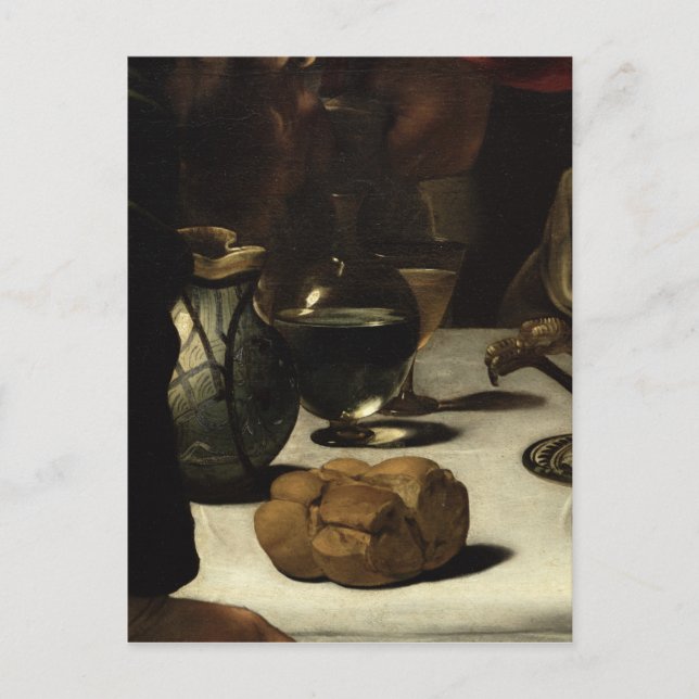 Das Abendessen im Emmaus, 1601 Postkarte (Vorderseite)