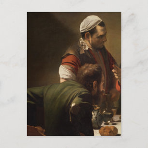 Das Abendessen im Emmaus, 1601 Postkarte