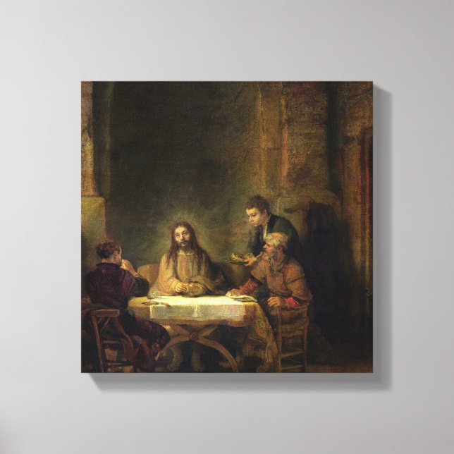 Das Abendessen im Emmaus, 1648 Leinwanddruck (Vorderseite)