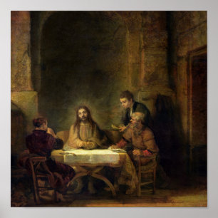Das Abendessen im Emmaus, 1648 Poster