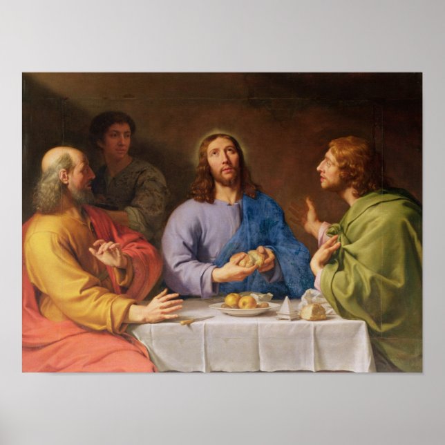 Das Abendessen im Emmaus Poster (Vorne)