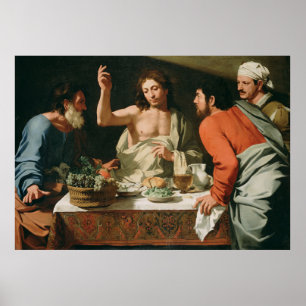 Das Abendessen im Emmaus Poster