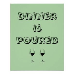 Das Abendessen ist  Poster