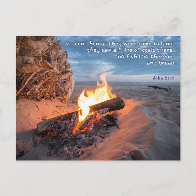 Das Abendessen ist vom Herrn bereit Postkarte (Vorderseite)