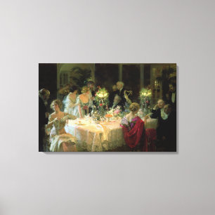 Das Abendessen von 1913 Leinwanddruck
