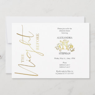 Das Abendessen vor der kalligraphischen Probe Einladung