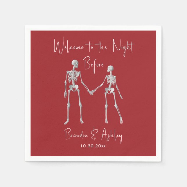 Das Abendessen vor der Probe in Neapel Rot Serviette (Vorderseite)