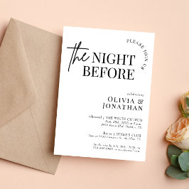 Das Abendessen vor der Schwarz-Weiß-Probe Einladung