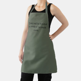 Das Abendessen wird serviert... Schürze