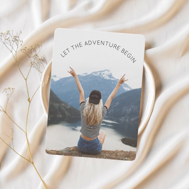 Das Abenteuer Begin Foto Farewell Party gelassen Einladung (Von Creator hochgeladen)