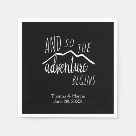 Das Abenteuer beginnt also mit einer rustikalen Ho Serviette