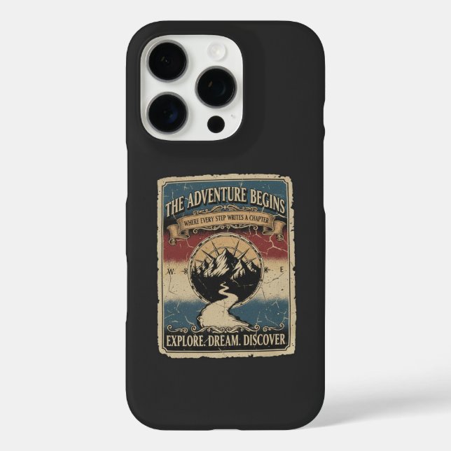 Das Abenteuer beginnt Case-Mate iPhone Hülle (Rückseite)