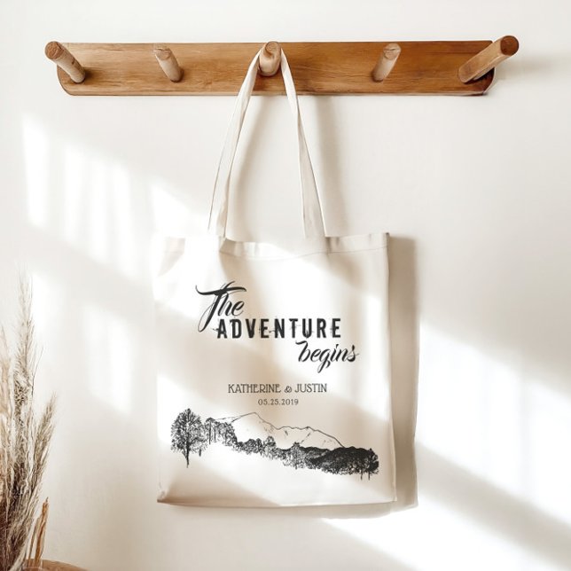 Das Abenteuer beginnt ⎥ Gastgeschenk Hochzeit Tote Tragetasche (Von Creator hochgeladen)