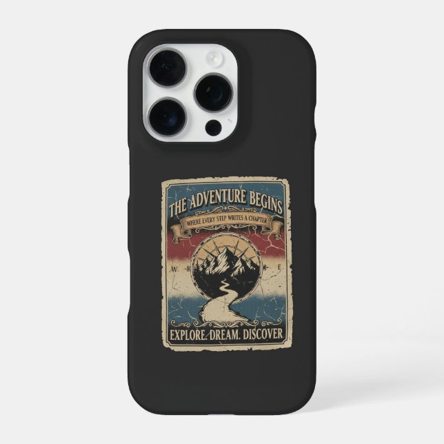 Das Abenteuer beginnt iPhone Hülle (Rückseite)