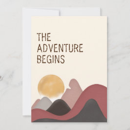 Das Abenteuer beginnt | Landschaftliche Hochzeit Einladung