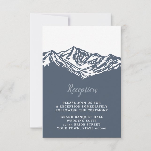 Das Abenteuer beginnt mit der Hochzeitsempfehlung RSVP Karte (Vorderseite)